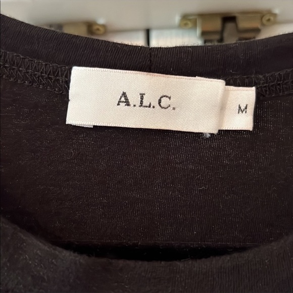 A.L.C. Kati Cotton Tee in Black. Size M - Picture 5 of 6
